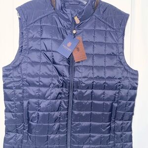 Men's Navy Quilted Vest